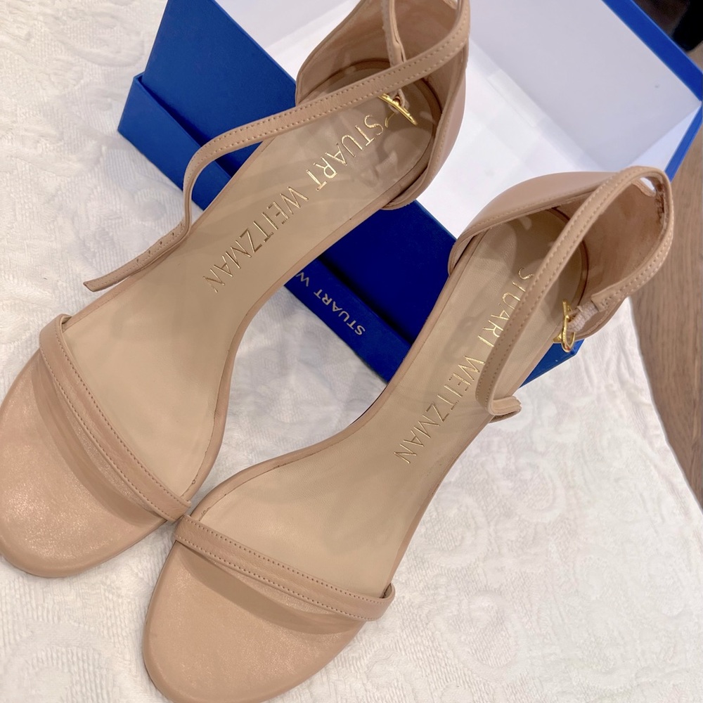 Stuart Weitzman tan/nude heels.  Originally $500